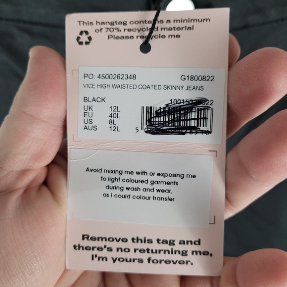 MISSGUIDED | Vice high waisted coated skinny jeans - Picture 7 of 8